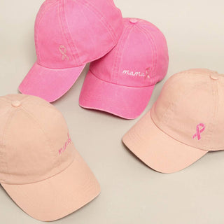 Breast Cancer Awareness Ribbon/Mama Baseball Cap