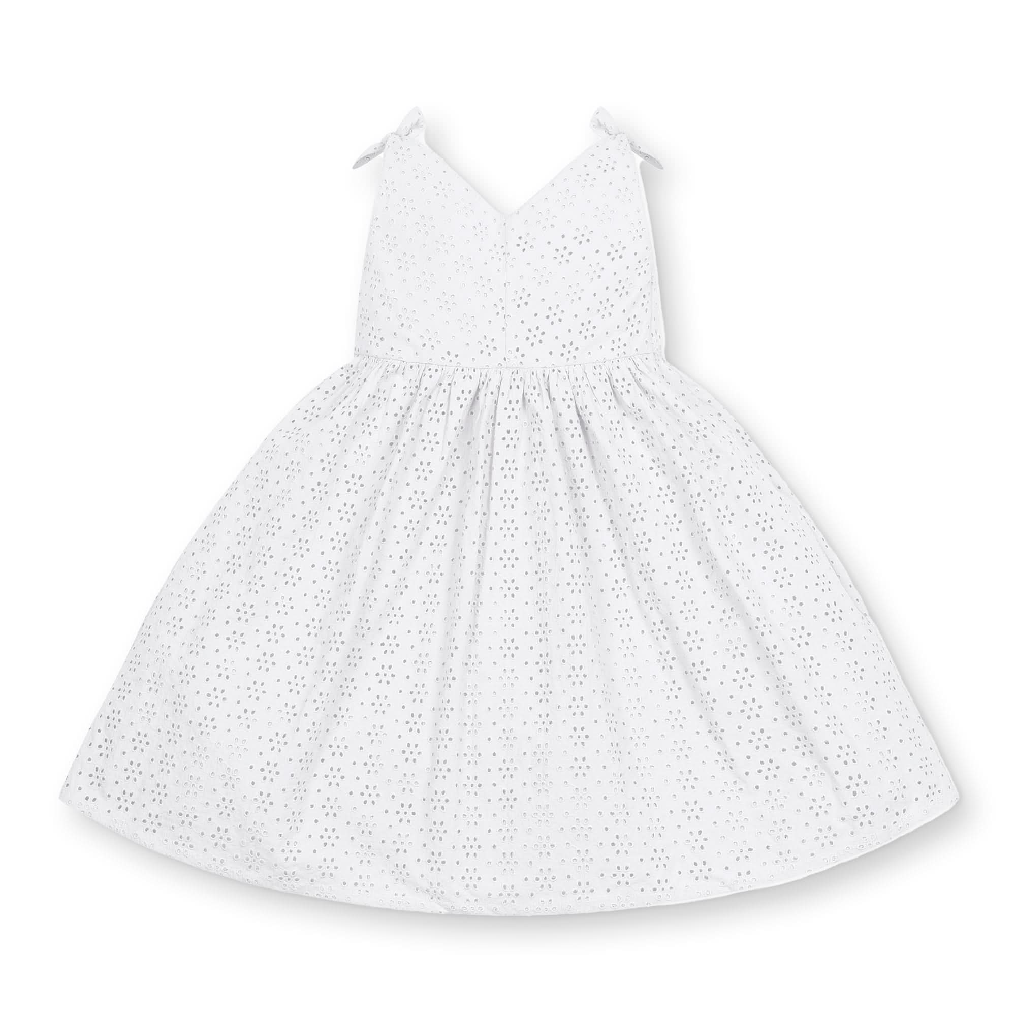 Image of Hope and Henry - Bow Shoulder Organic Swing Dress - Baby