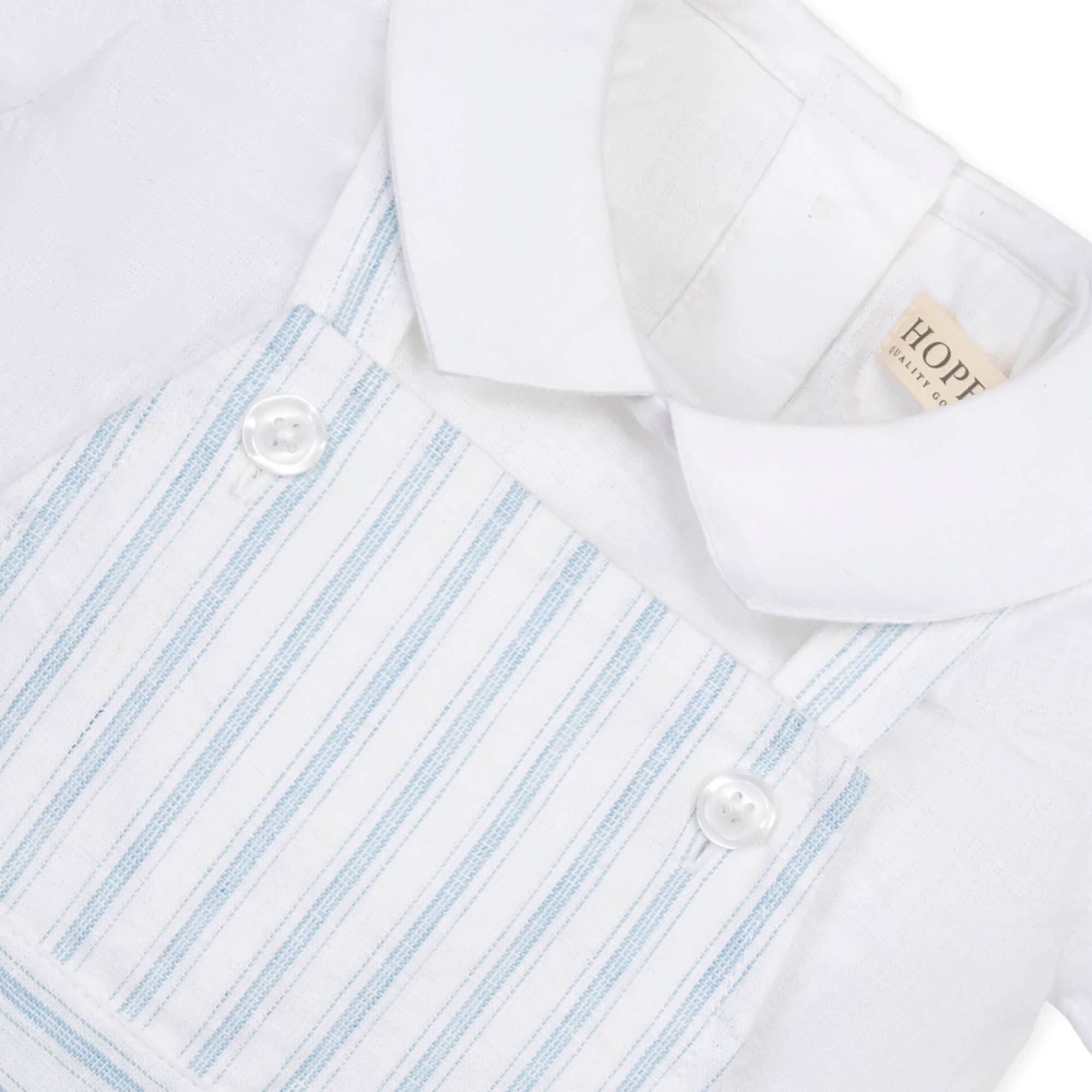 Hope and Henry - Linen Shortie Overall Set
