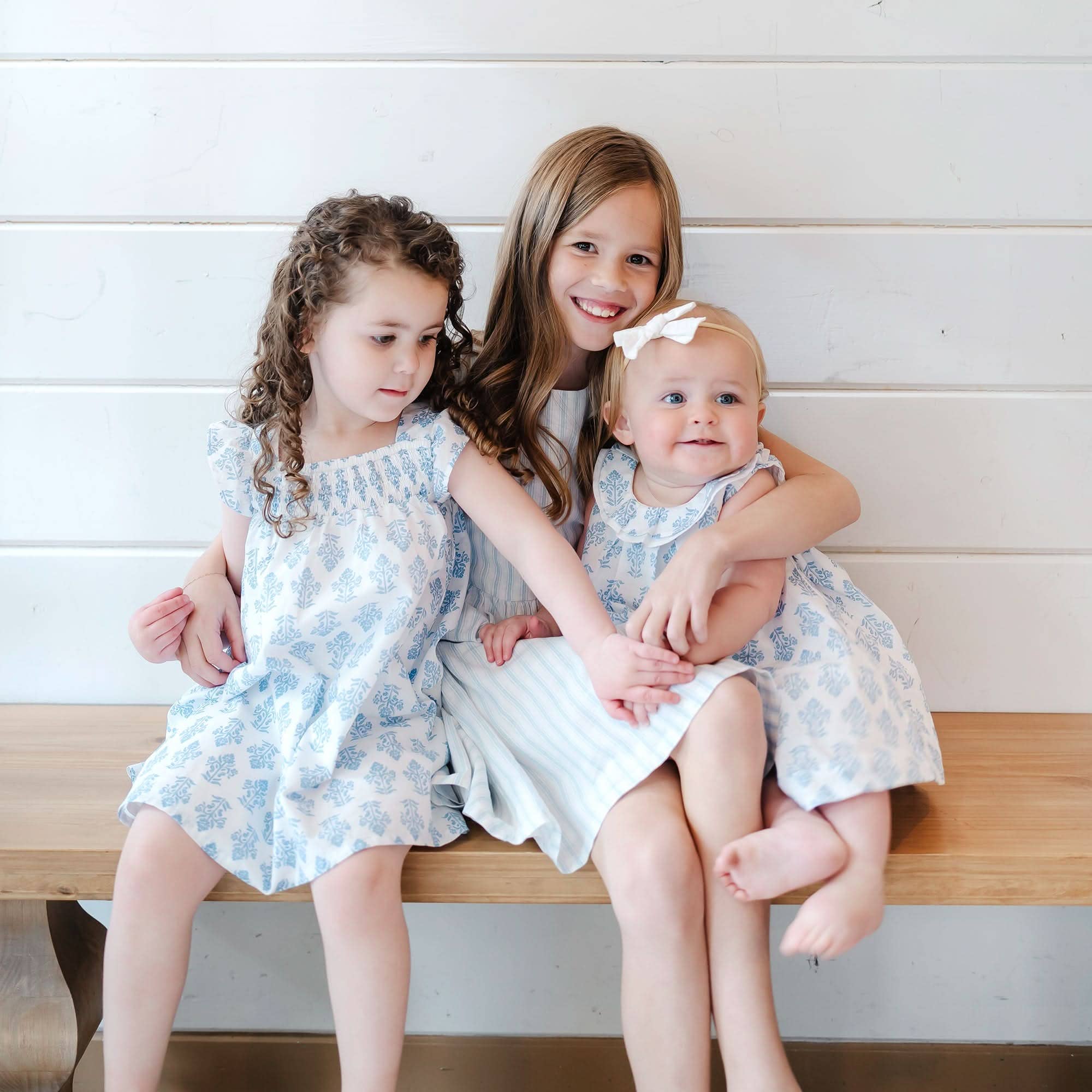 Image of Hope and Henry - Organic Ruffle Collar Dress and Bloomer Set