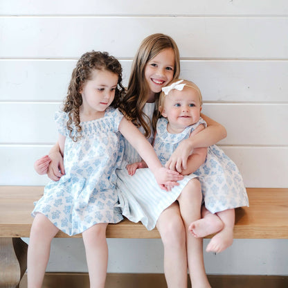 Hope and Henry - Organic Ruffle Collar Dress and Bloomer Set