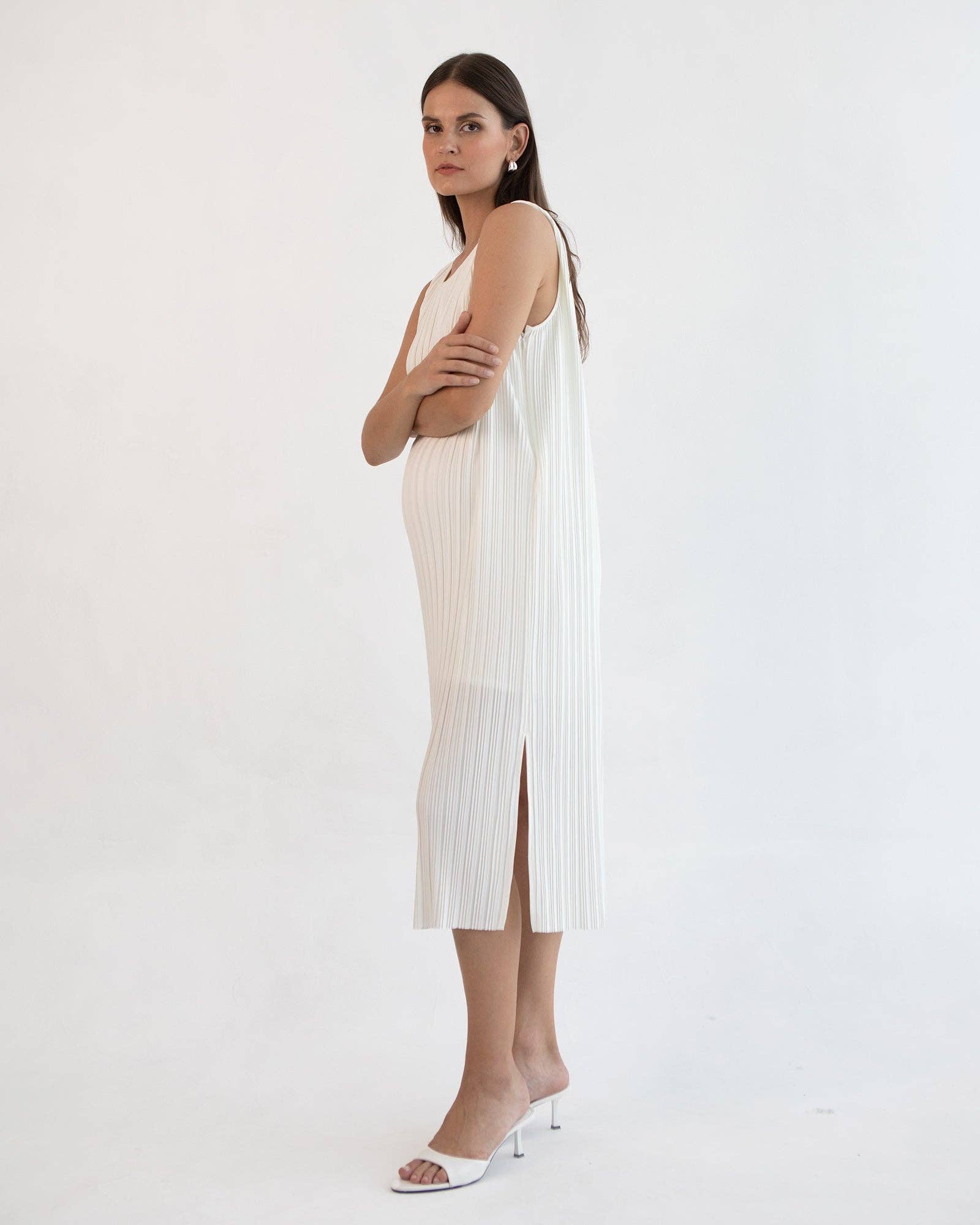 Michelle Pleat Feeding Dress