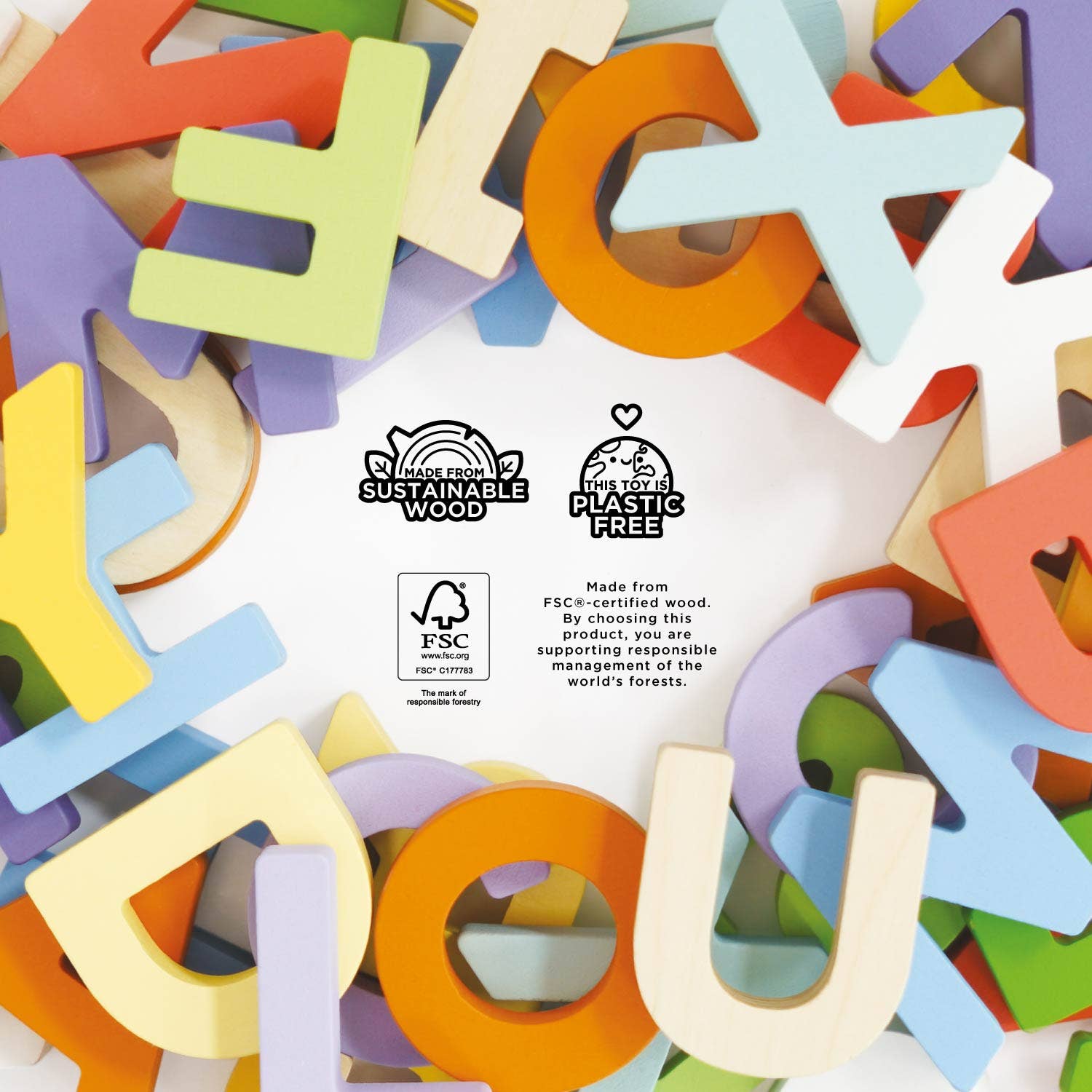 Le Toy Van - Wooden Alphabet Set & Bag