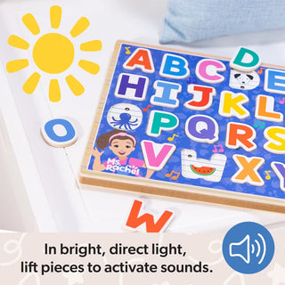Melissa & Doug Ms. Rachel Wooden Phonics Alphabet Sound Puzzle