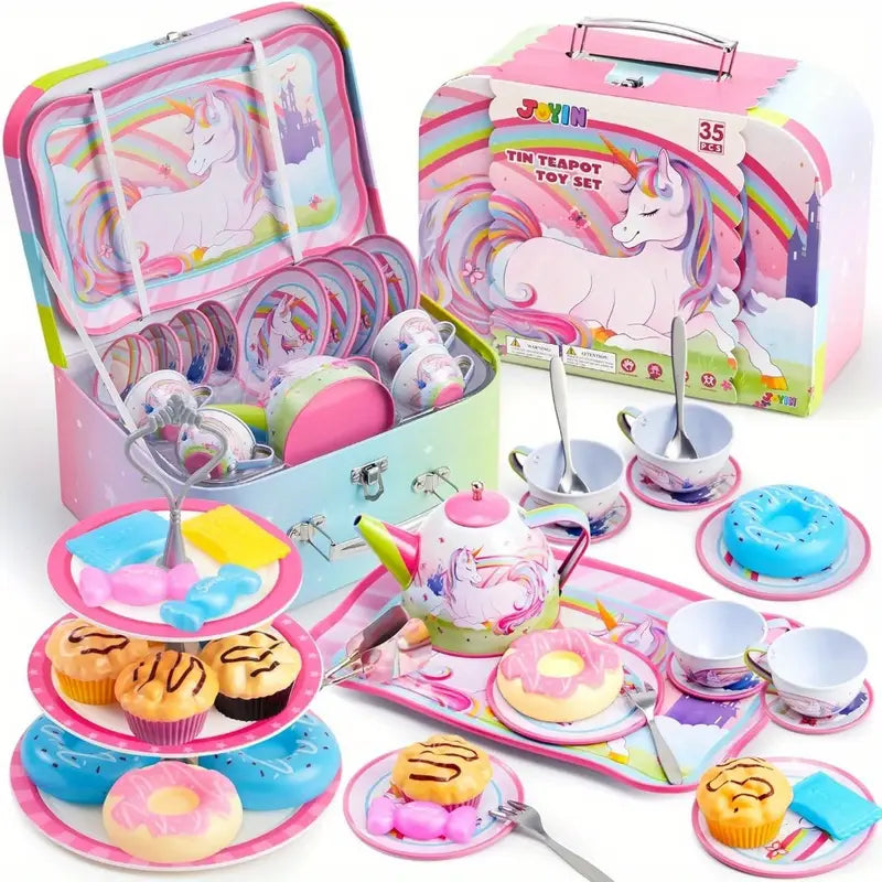 35pcs Unicorn Tea Party Set for Little Girls
