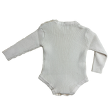 Luna + Luca - Luna + Luca Baby Rib Bodysuit - Cream: Cream / 3-6m