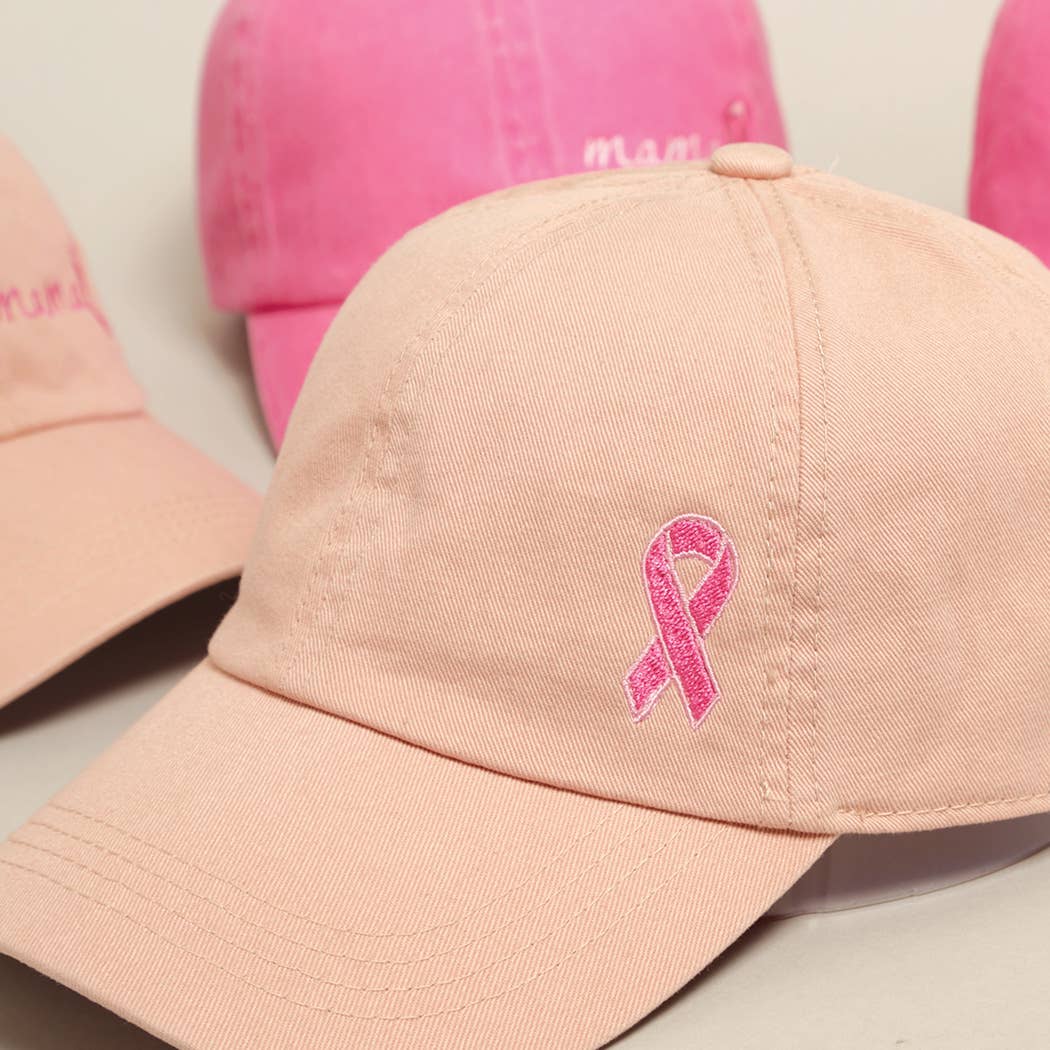 Breast Cancer Awareness Ribbon/Mama Baseball Cap