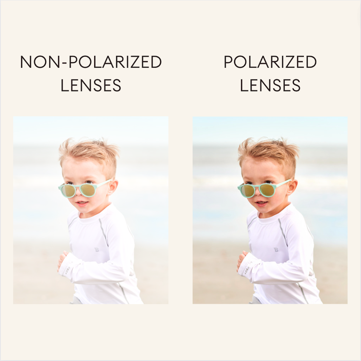 Babiators - Frosted Pink Heart | Purple Polarized Mirrored Lenses