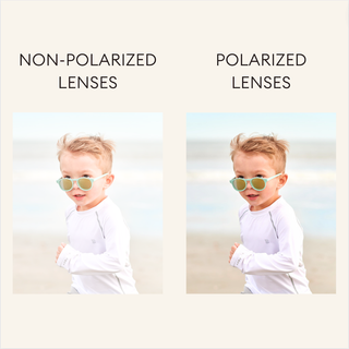 Babiators - Frosted Pink Heart | Purple Polarized Mirrored Lenses