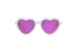 Image of Babiators - Polarized Heart Sunglasses: Ages 0-2 / Frosted Pink