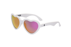 Image of Babiators - Polarized Heart Sunglasses: Ages 0-2 / Frosted Pink