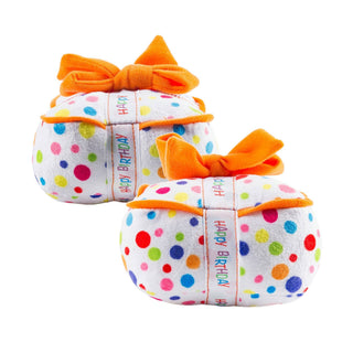 Happy Birthday Gift Box Squeaker Dog Toy