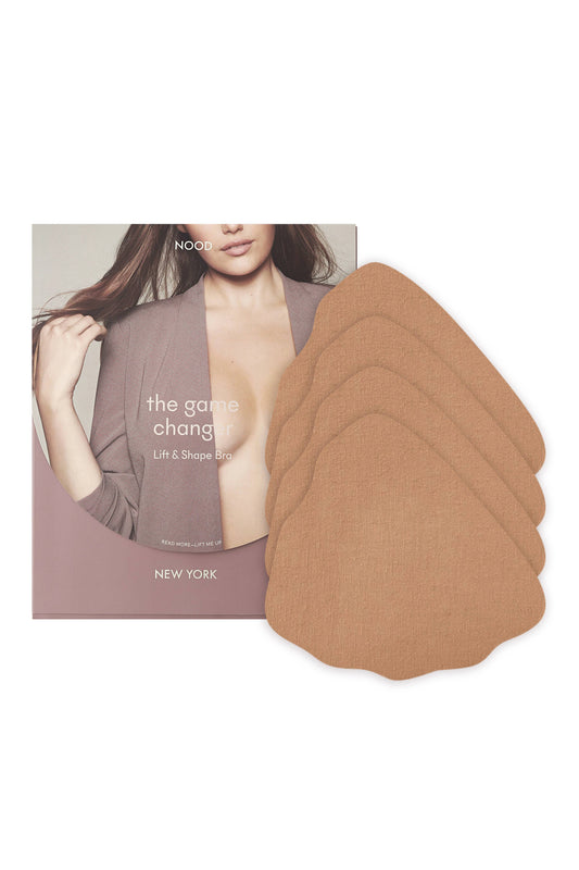 NOOD - Game Changer | Lift & Shape Adhesive Hemp Bra: No 5 Soft Tan / 4