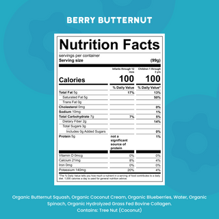 Serenity Kids Berry Butternut Smoothie with Grass Fed Collagen Pouch