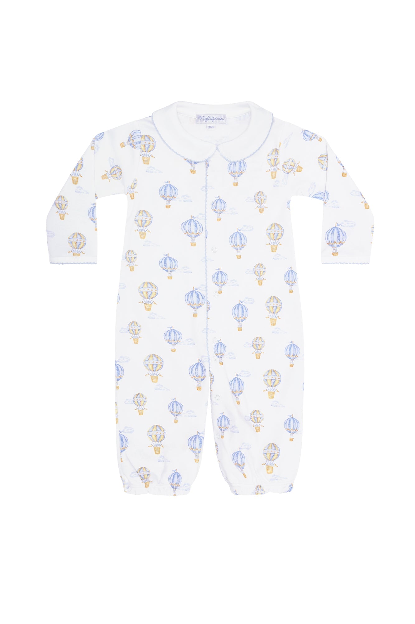 Image of Blue Balloons Print Converter Gown