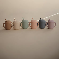 Image of Silicone Training Cup + Straw
