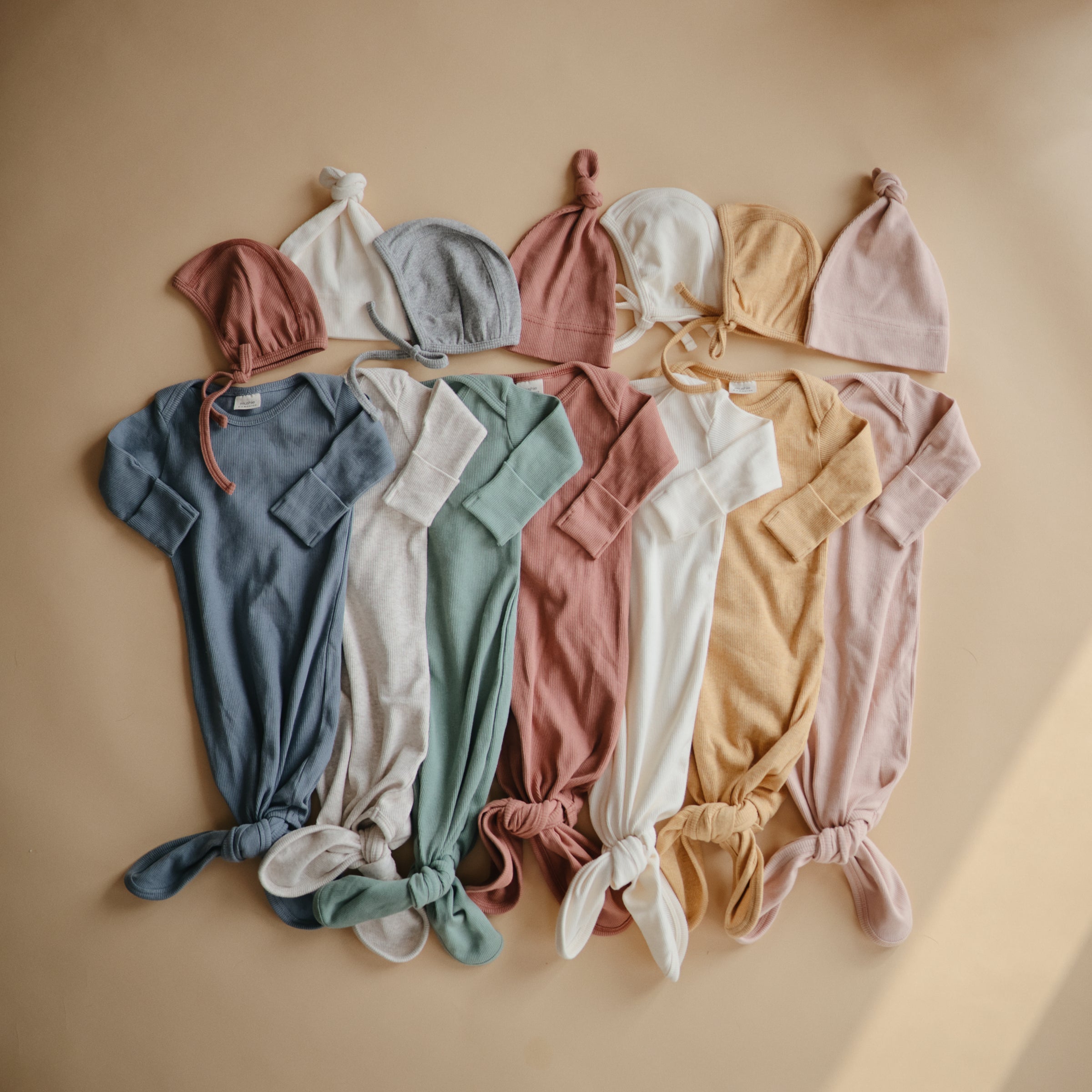 Image of Ribbed Baby Bonnet