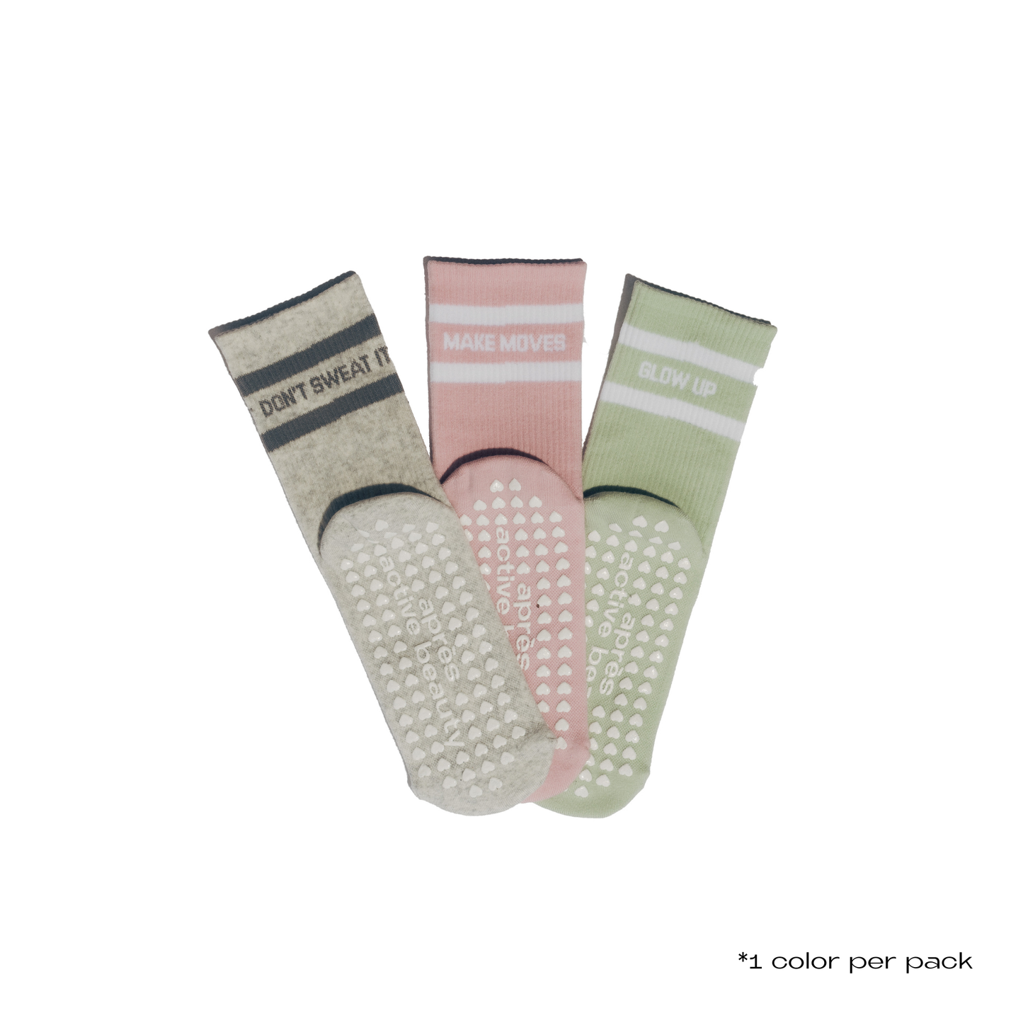 Après Beauty - Pilates Grip Socks: Sage Green