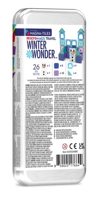 Magna-Tiles - Magna-Tiles Winter Wonder 26-Piece Travel Set