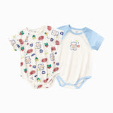 Balabala Newborn Two-Pack Cotton Baby Rompers