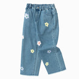 Balabala Kids Girl Floral Jeans