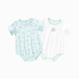 Balabala Newborn Two-Pack Cotton Baby Rompers