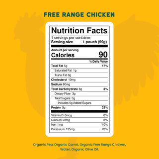 Serenity Kids Free Range Chicken with Organic Peas and Carrots Pouch