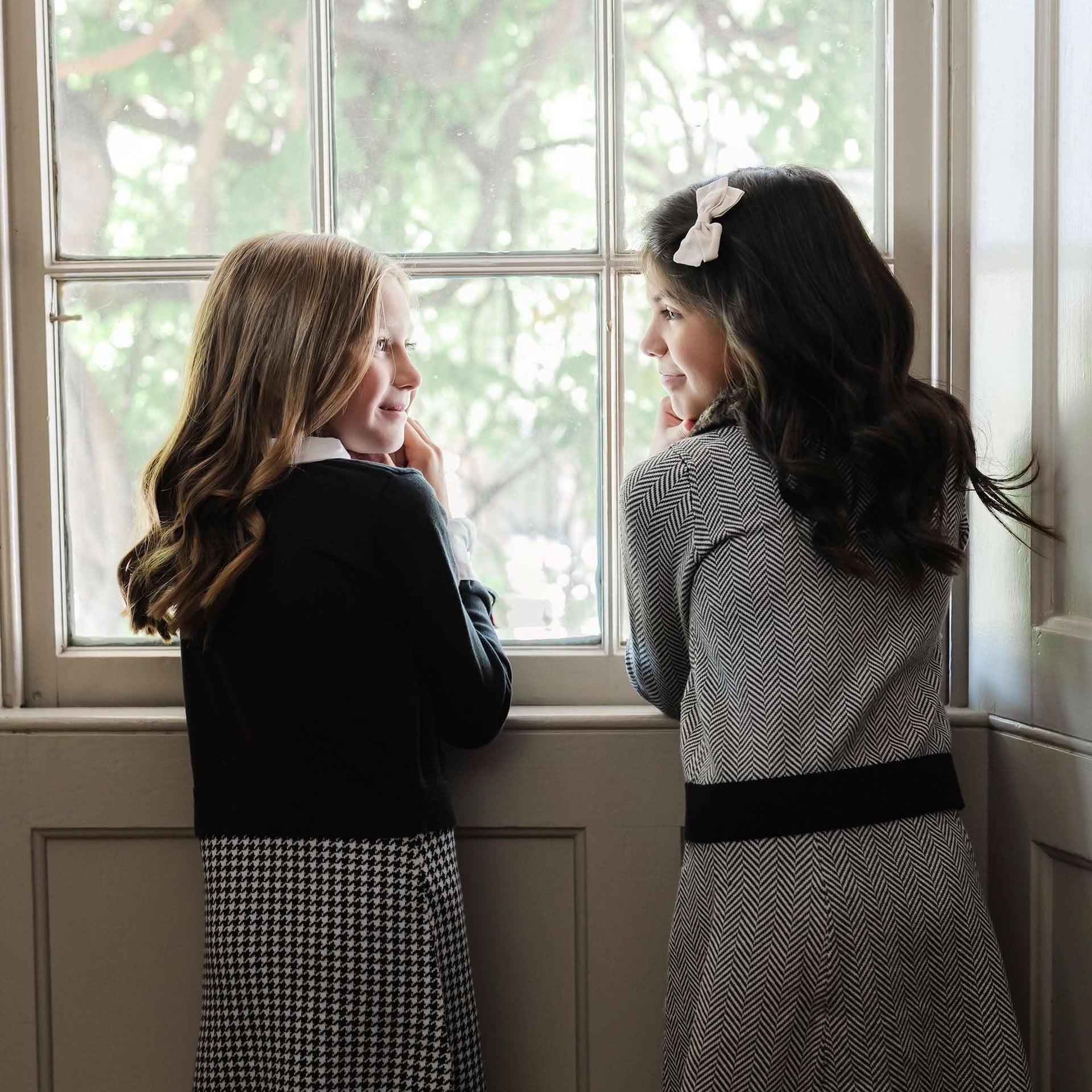 Faux Fur Cardigan and Skirt Organic Sweater Set