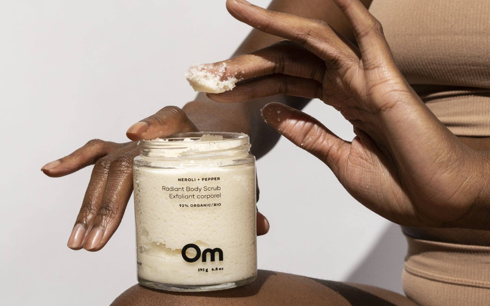 Image of Om Organics Skincare - Mini Radiant Body Scrub: Neroli + Pepper - 65 g