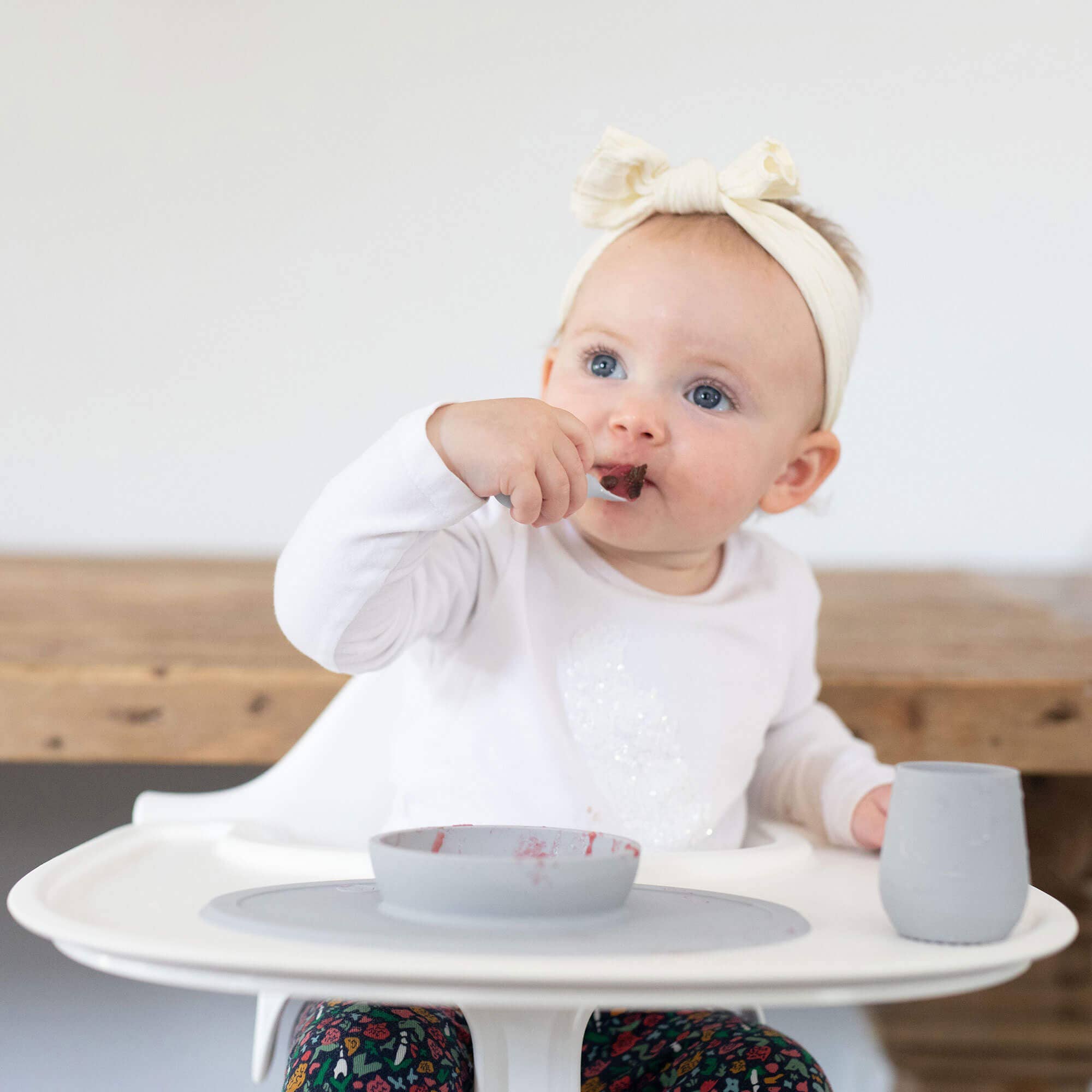 ezpz - First Foods Set (Baby 4+ months) - Pink