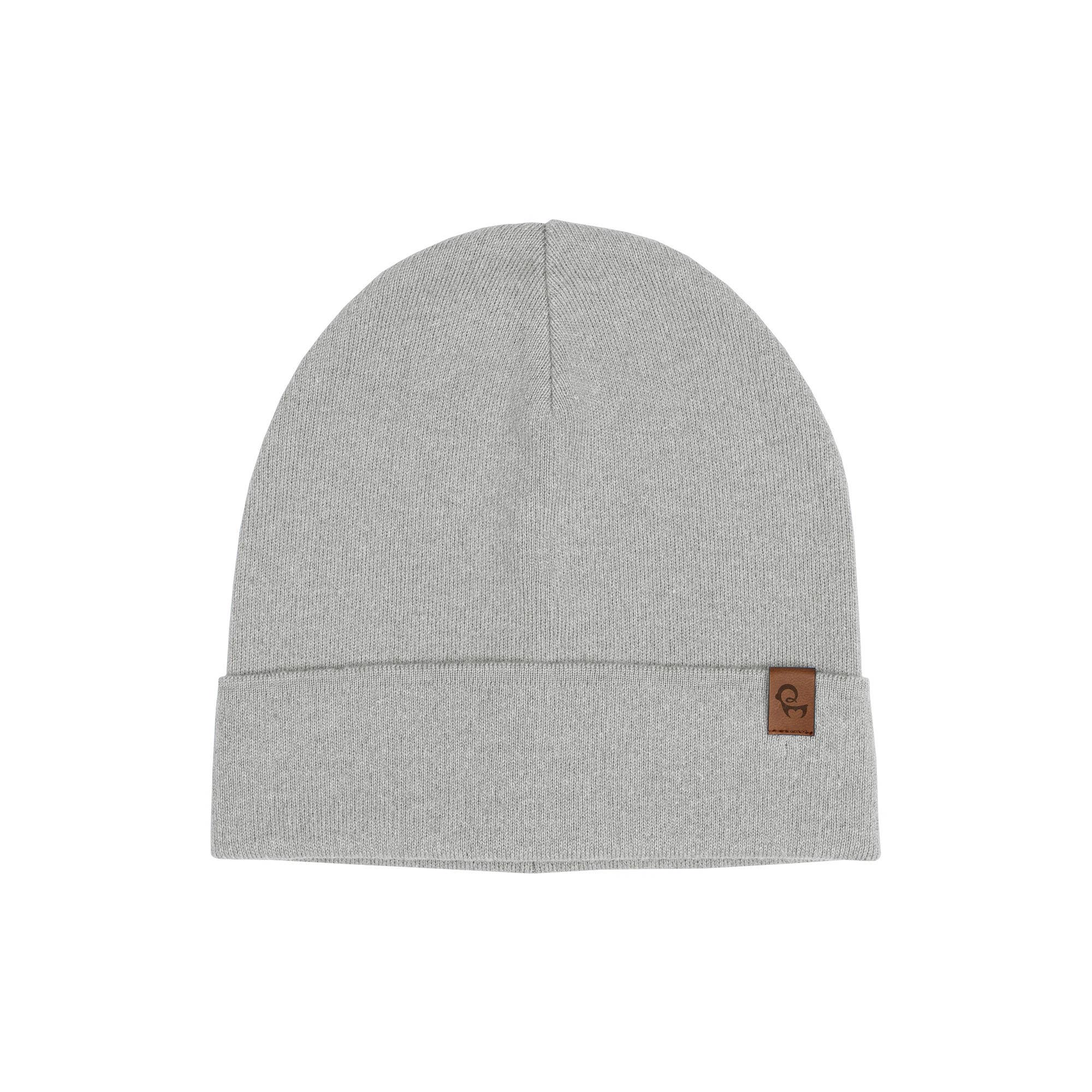Image of menique - Kids' Beanie Knitted Merino & Cashmere: 3-10 years / Dark gray