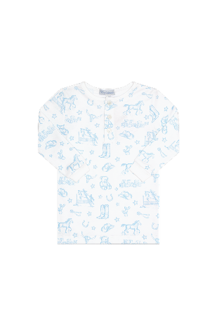 Nellapima - Blue Lone Star Toile Pajamas