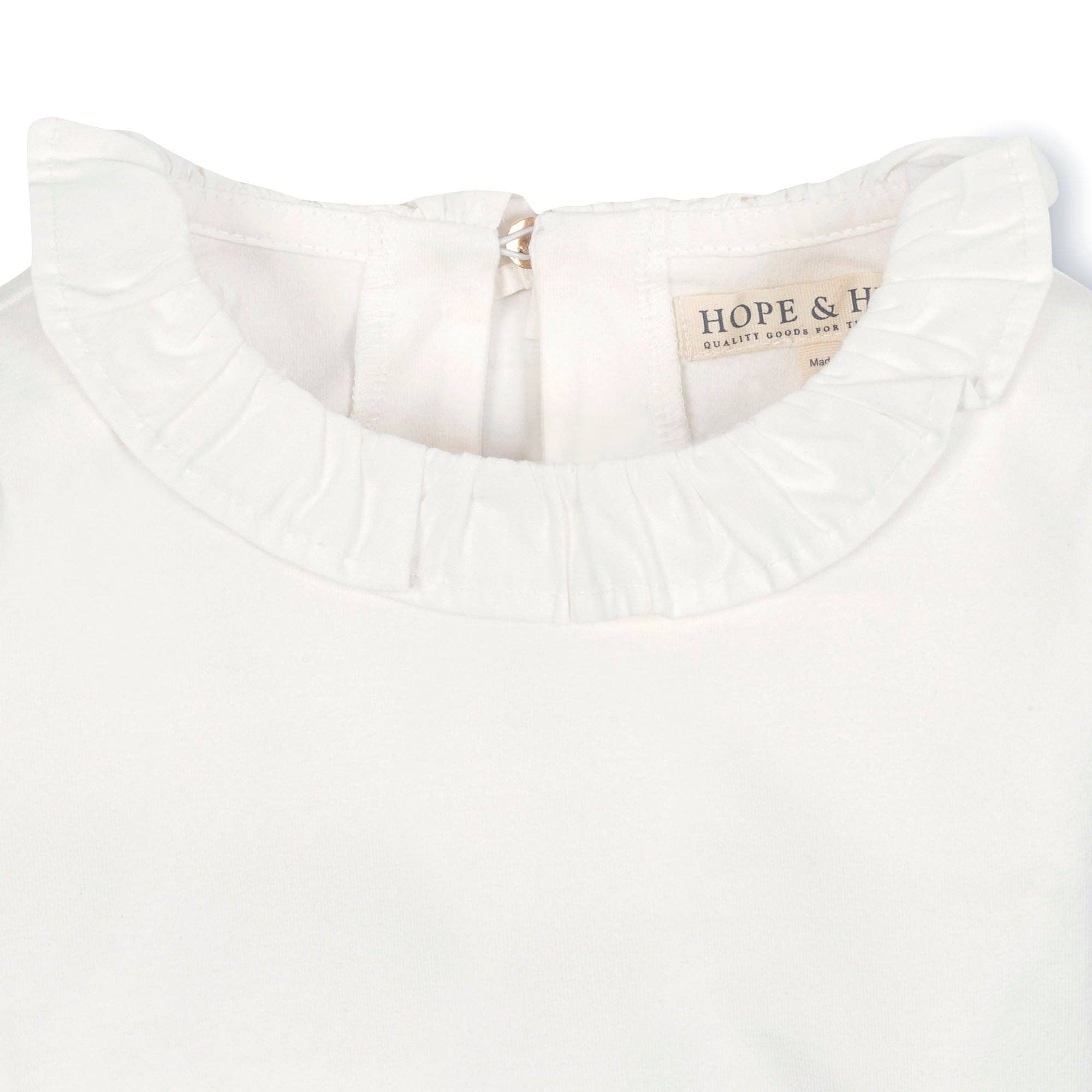 Image of Organic Ruffle Collar Knit Top