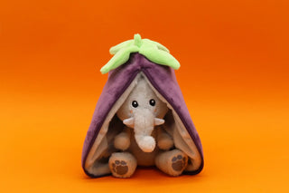 Velvet the elephant/eggplant Soft Toy