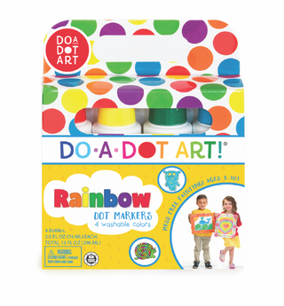 Rainbow Dot Markers - Set of 4