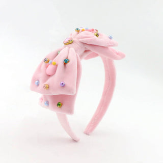 Poppyland - Velvet Crown Bow Headband