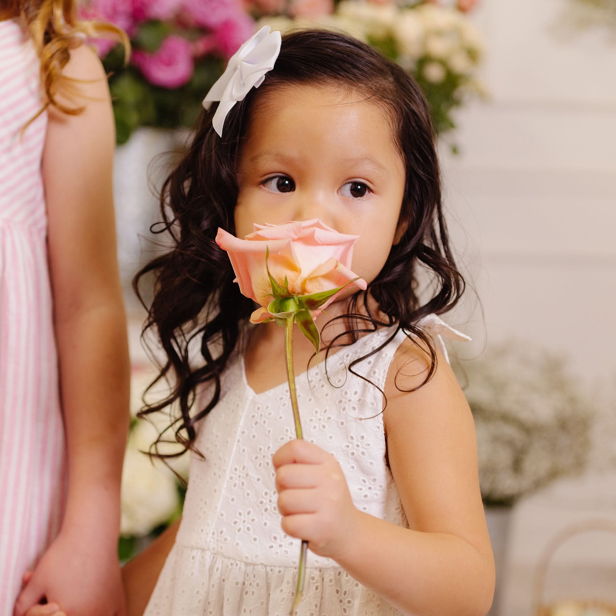 Image of Hope and Henry - Bow Shoulder Organic Swing Dress - Baby