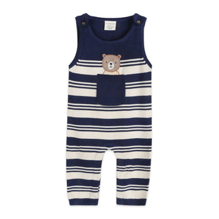 Viverano Organics - Bear Pocket Knit Baby Overall Set (Organic Cotton)