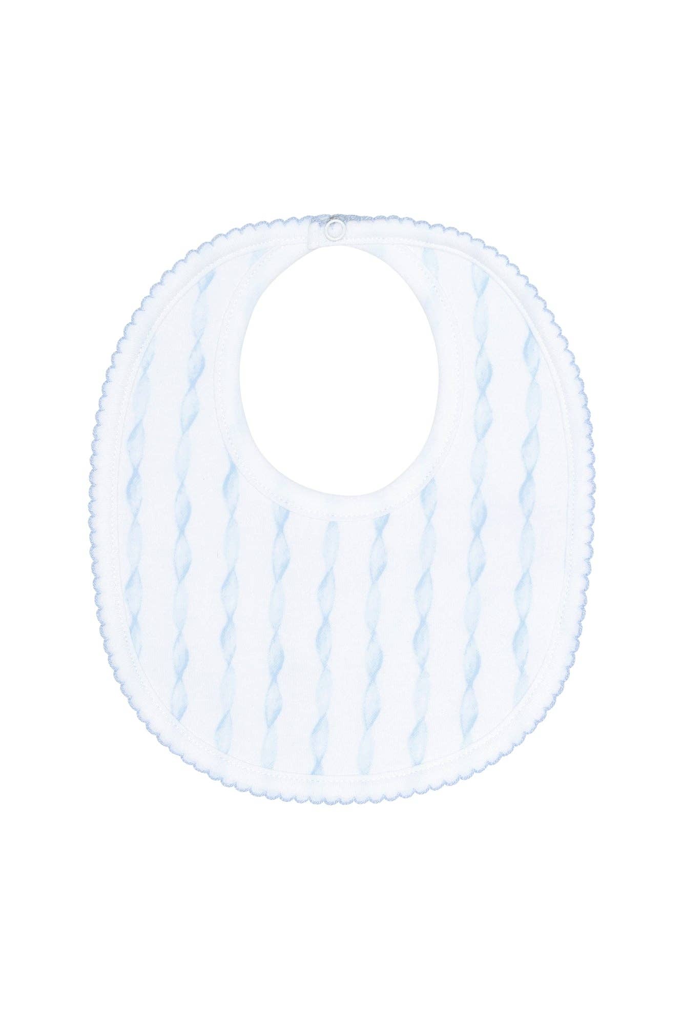 Blue Twirls Bib