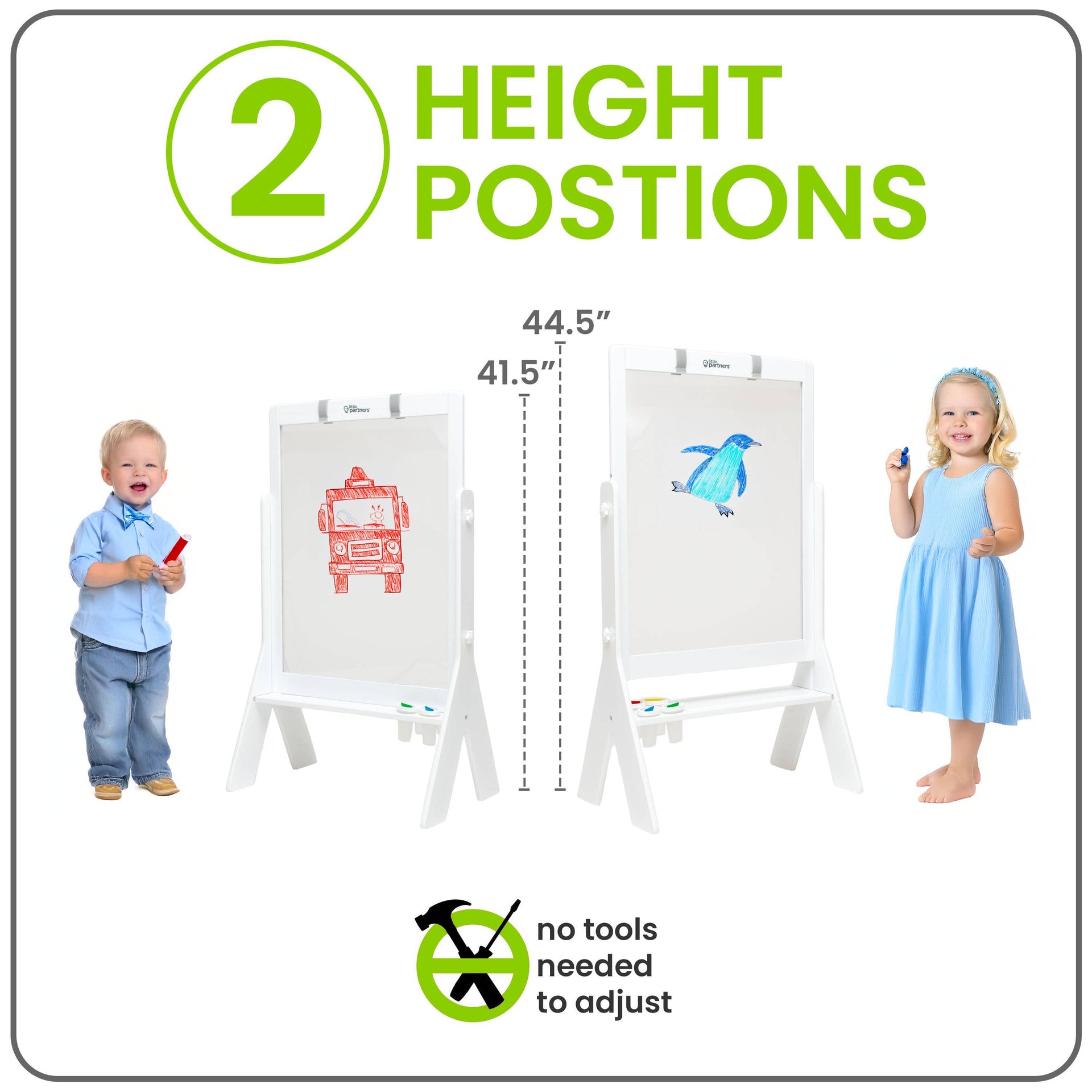 Little Partners - Peek-A-Boo Art Easel - Transparent Art Easel