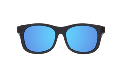 Image of Babiators - Jet Black Polarized Kid Sunglasses with Mirrored Lens: Ages 0-2