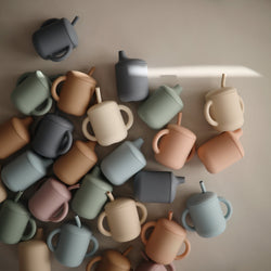 Image of Silicone Training Cup + Straw
