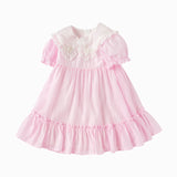 Balabala Toddler Girl Have Fun Style Woven One-Piece Dress