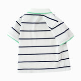 Balabala Toddler Boy Have Fun Style Lapel Short Sleeve T-Shirt