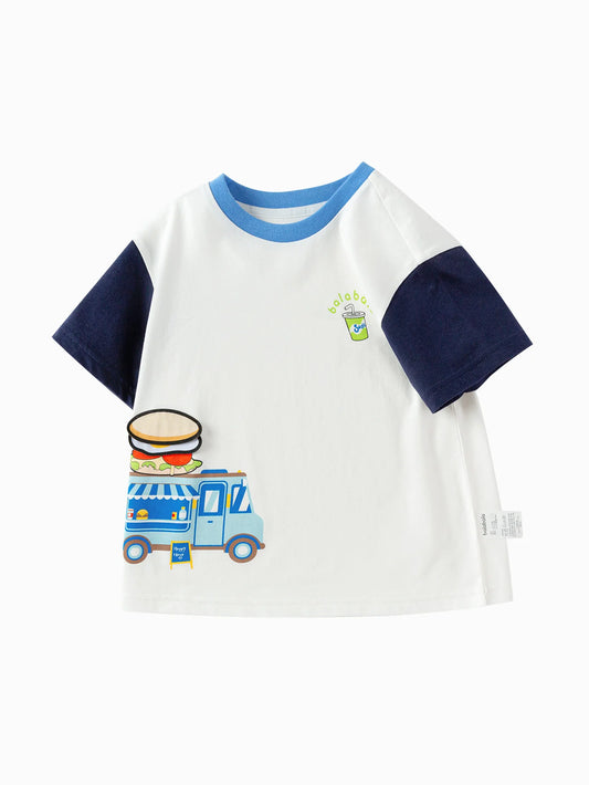 Balabala Toddler Boy Food Truck T-Shirt