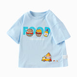 Balabala Toddler Boy Have Fun Style Round V-Neck Short Sleeve T-Shirt