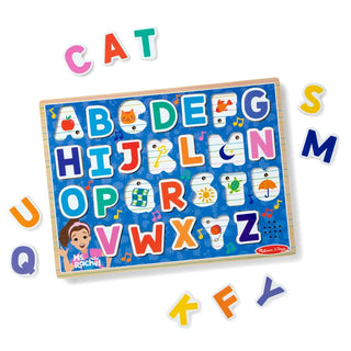Melissa & Doug Ms. Rachel Wooden Phonics Alphabet Sound Puzzle