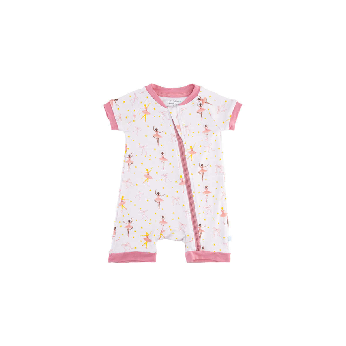 Image of Baby Short-Sleeve Bamboo Romper