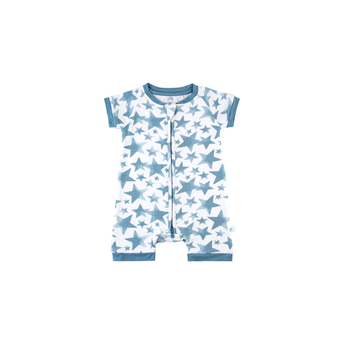 Image of Baby Short-Sleeve Bamboo Romper