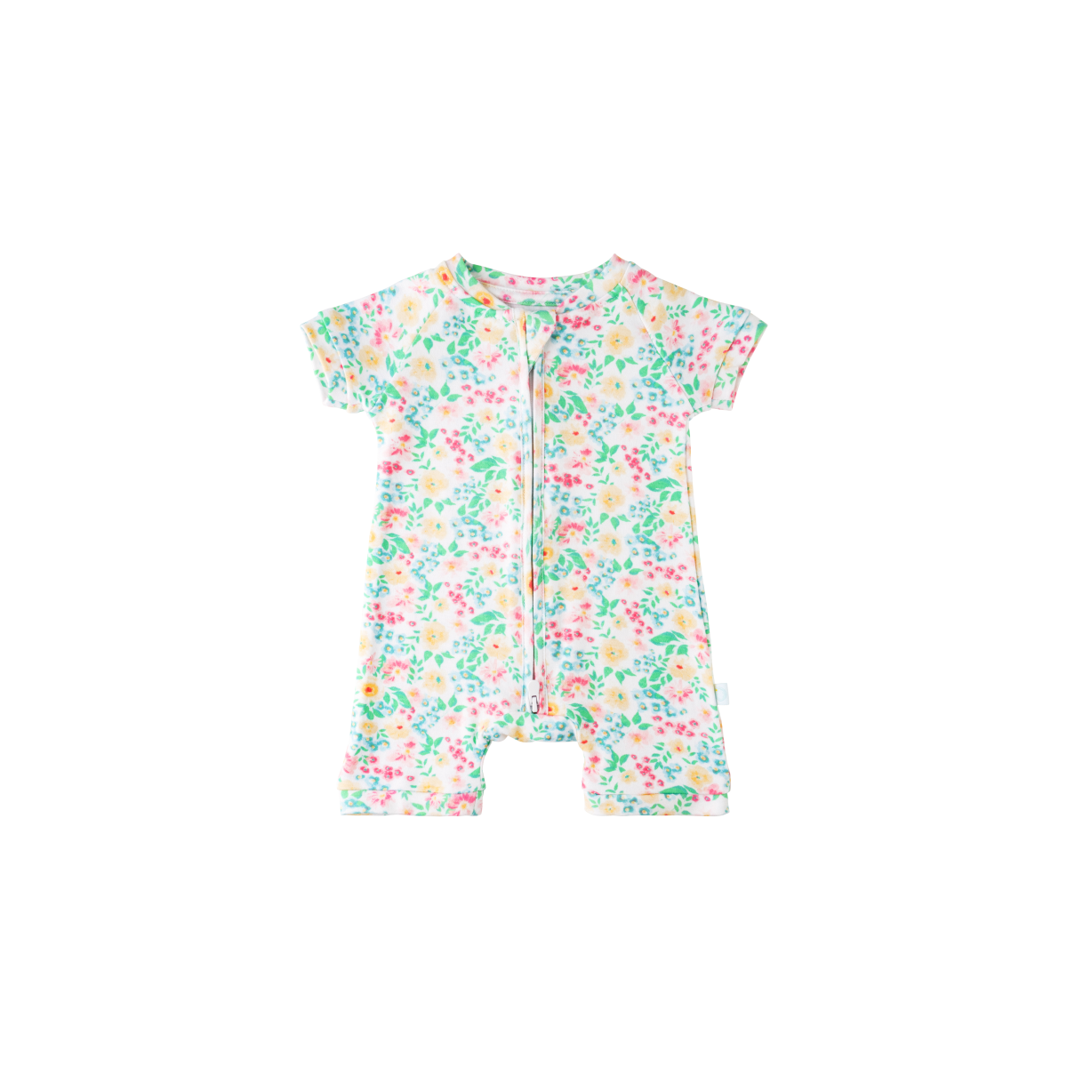 Image of Baby Short-Sleeve Bamboo Romper